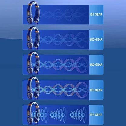 2025 Mini Hanging Neck Fan Portable Bladeless Neck Fan Air Cooler Digital Display Rechargeable Air Conditioner Neck Ventilator